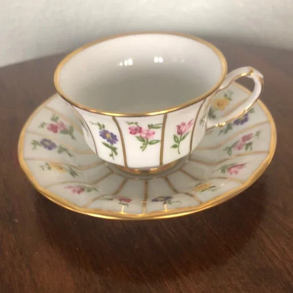 VINTAGE DEMITASSE CUP AND SAUCER SET BY FÜRSTENBURG - Picture 1 of 16